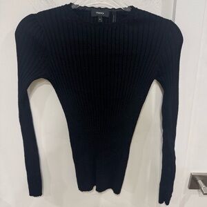 Theory Classic Black Knit Top